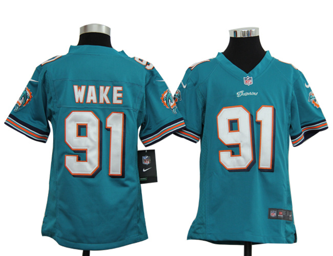 Nike Color Team Jersey Miami Dolphins 91 Cameron Wake